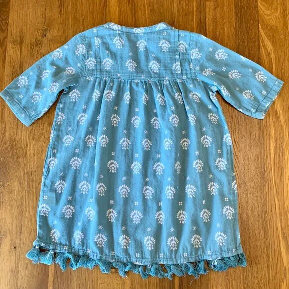 ROLLER RABBIT Swim Cover Up Girls 2 2T Lightweight Cotton Tunic Dress Beach Pool - Picture 2 of 7